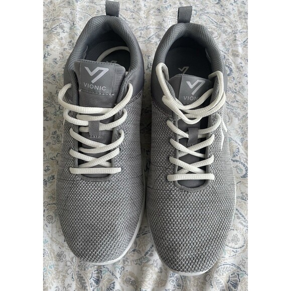 Vionic Adley Wide Active Orthotic Comfort Shoes Sneakers Lightweight Gray Size10 - Picture 1 of 10